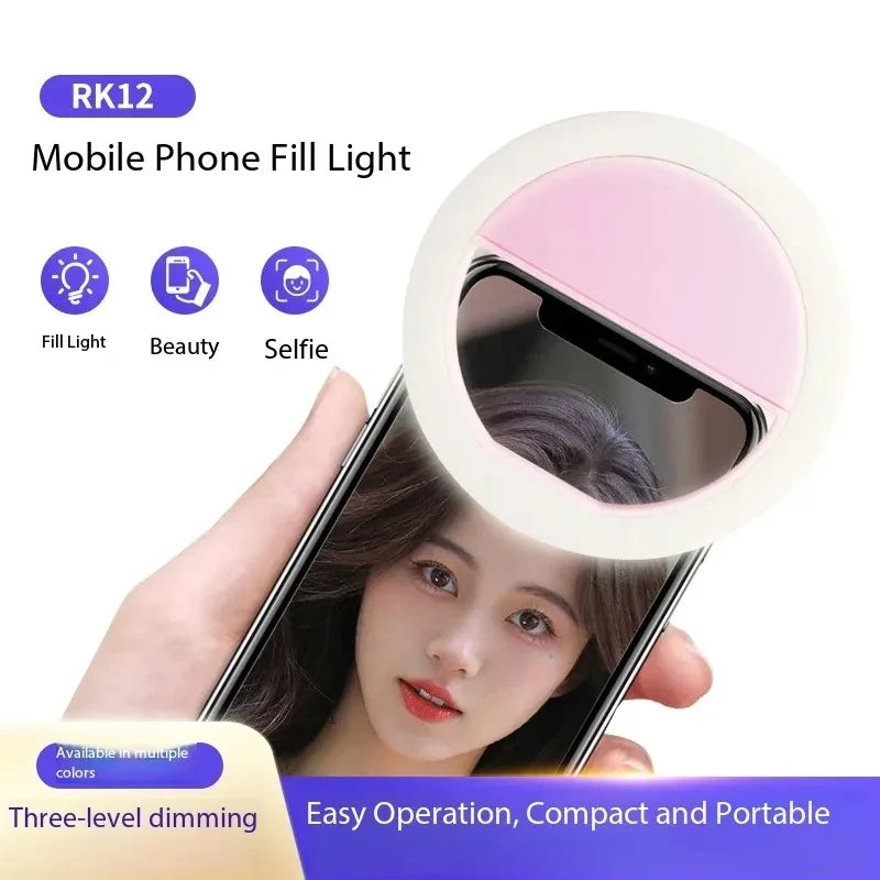 Portable Clip-On Selfie Ring Light