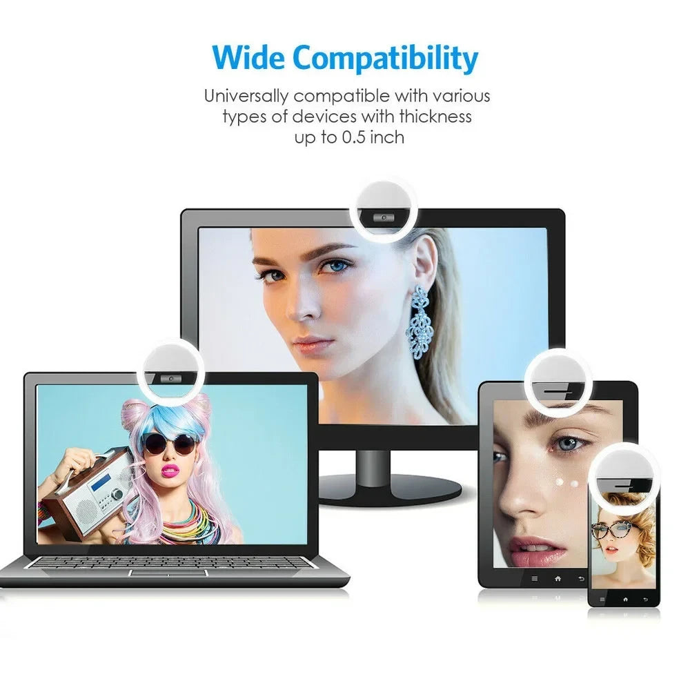 Portable Clip-On Selfie Ring Light