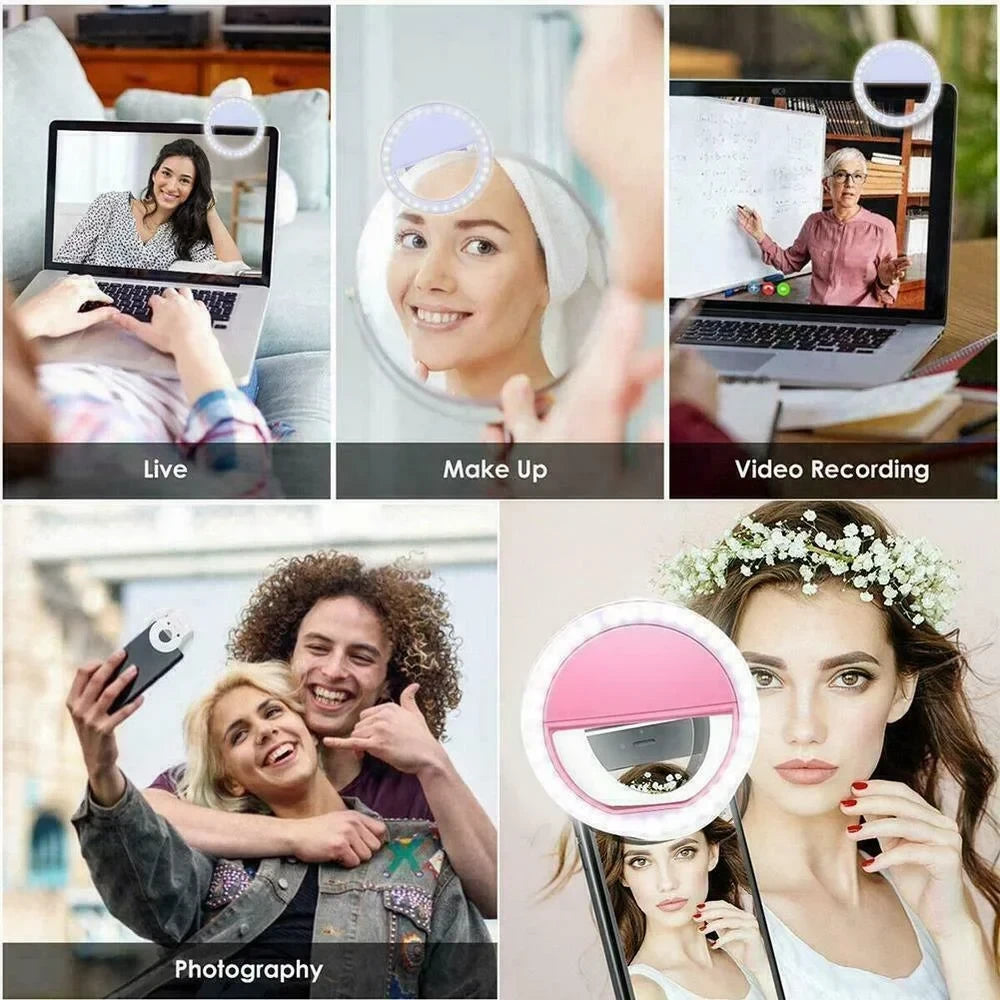 Portable Clip-On Selfie Ring Light